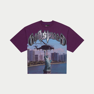 Godspeed JFK to MIA (Purple Wash)