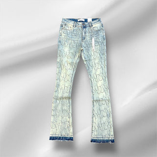 REELISTIK DIAMOND STACKED PREMIUM DENIM (LT BLUE)