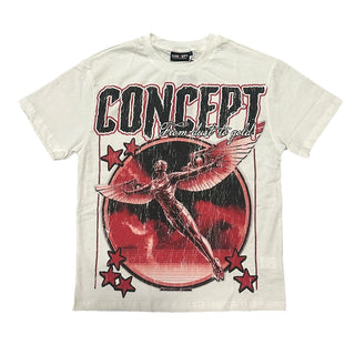 Concept LA "DUST TO GOLD" TEE-WHT/R