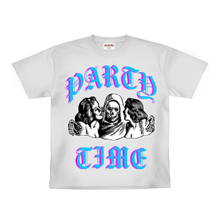 RICH DEAD IDOLS PARTY TIME HEAVYWEIGHT TEE WHITE