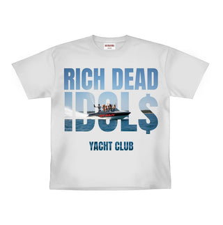 RICH DEAD IDOLS YACHT CLUB HEAVYWEIGHT TEE WHITE