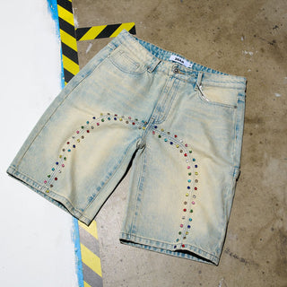DUAA BOOMING U STONE BLUE DENIM SHORT