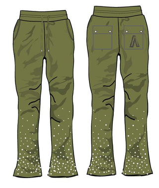Aologne "STAND ALONE" OLIVE JOGGERS