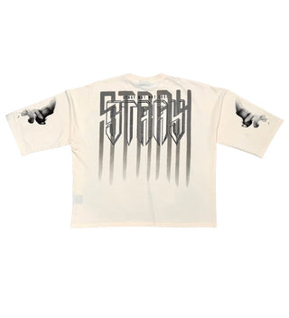 Stray 3/4 sleeve tee (NATURAL)