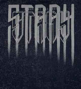 Stray 3/4 sleeve tee (BLACK)