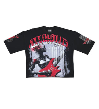 Stray 3/4 sleeve tee (BLACK)