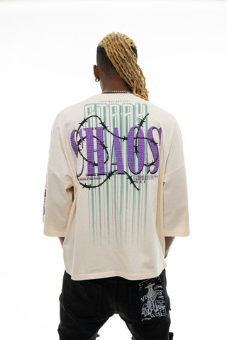 Stray 3/4 sleeve tee (NATURAL)