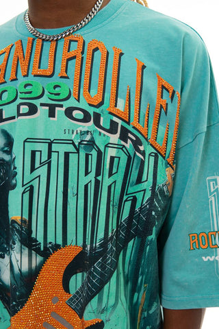 Stray 3/4 sleeve tee (TEAL)