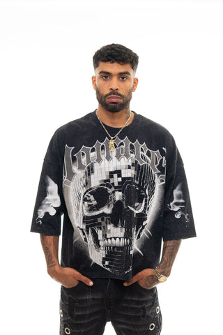 Stray 3/4 sleeve tee (BLACK)