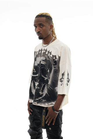 Stray 3/4 sleeve tee (NATURAL)
