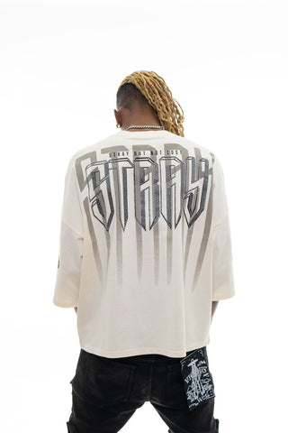 Stray 3/4 sleeve tee (NATURAL)