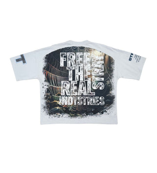 Stray wide & crop fit tee (LIGHT GREY)