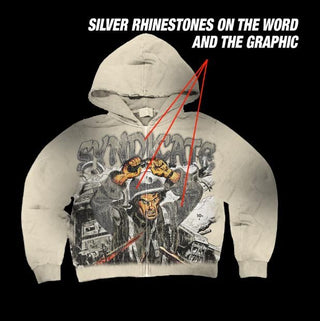 The Syndicate "WAR" HOODY (CREAM)