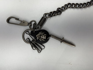DRUNZ METAL SKULL FACE POCKET CHAIN