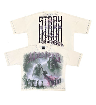 Stray Masters wide & crop fit tee (Natural)