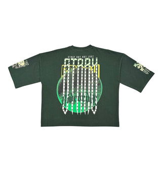 Stray Ride or die 3/4 sleeve tee (Dark Green)