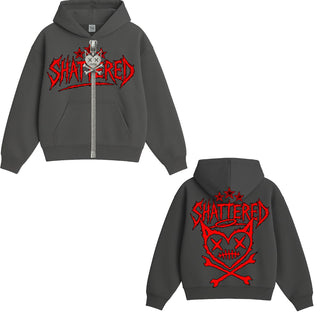 Shattered Hearts SHATTERED HEADS Hoodies