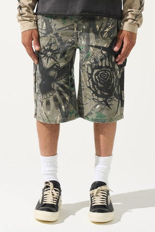 SERENEDE PARADI$E Denim Shorts