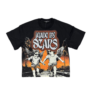 MIXED EMOTIONS 'Twin' Rhinestone Black Tee