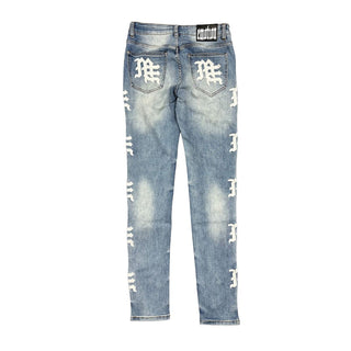 Mixed Emotions Monogram Denim Blue Wash