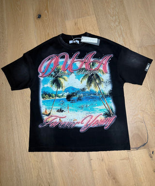 Duaa GLORY BLK TEE SHIRT (BEACH)