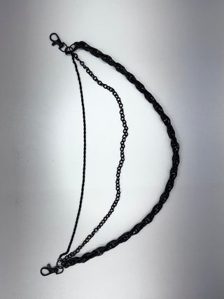 DRUNZ 3 LAYER BLK WALLET CHAIN