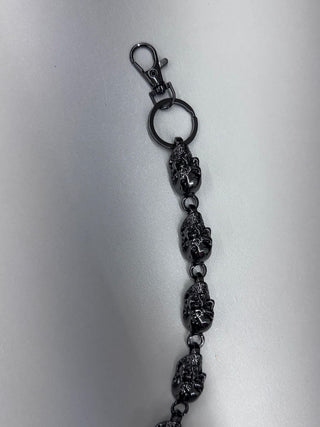 DRUNZ BLK SKELETON WALLET CHAIN