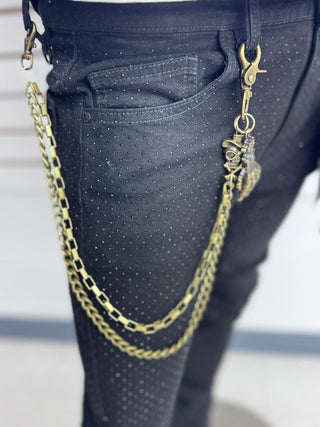 DRUNZ GOLD HAND METAL WALLET CHAIN