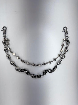 DRUNZ DICE AND SKELETON HEAD WALLET CHAIN