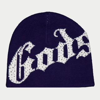 Godspeed OG Logo Studded Beanie (Navy/White)
