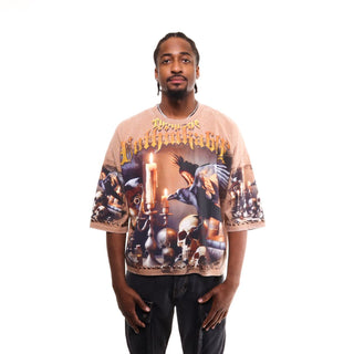 Stray Dream without fear 3/4 sleeve tee (Chestnut)