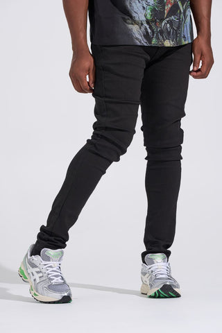PHEELINGS "BLACK LABEL" CLEAN SKINNY DENIM (JET BLACK)