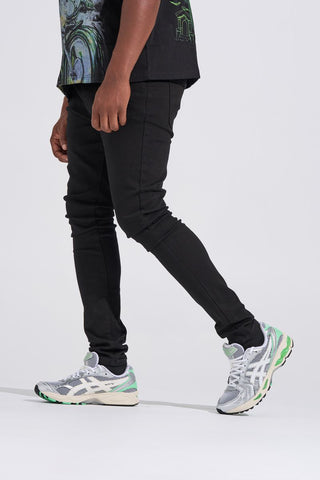 PHEELINGS "BLACK LABEL" CLEAN SKINNY DENIM (JET BLACK)