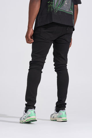 PHEELINGS "BLACK LABEL" CLEAN SKINNY DENIM (JET BLACK)