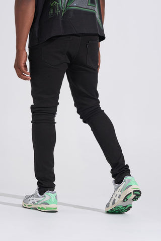 PHEELINGS "BLACK LABEL" CLEAN SKINNY DENIM (JET BLACK)