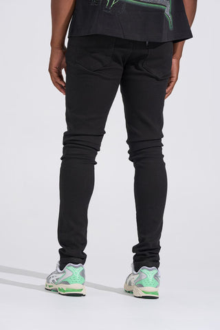 PHEELINGS "BLACK LABEL" CLEAN SKINNY DENIM (JET BLACK)