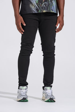 PHEELINGS "BLACK LABEL" CLEAN SKINNY DENIM (JET BLACK)
