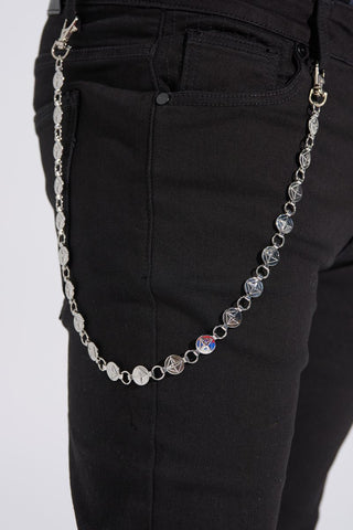 PHEELINGS "DESTINED TO BE" WALLET CHAIN (SILVER)