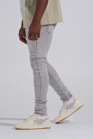 PHEELINGS "SILVER SCREEN" SKINNY DENIM (LIGHT GREY)
