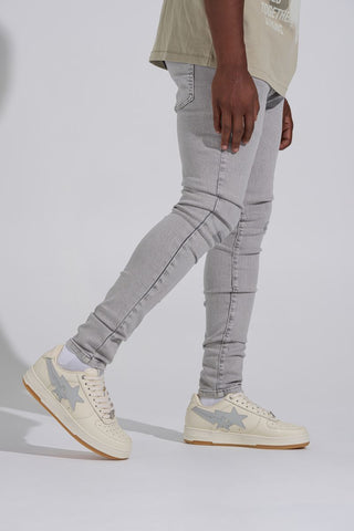 PHEELINGS "SILVER SCREEN" SKINNY DENIM (LIGHT GREY)