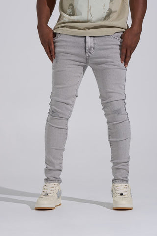 PHEELINGS "SILVER SCREEN" SKINNY DENIM (LIGHT GREY)
