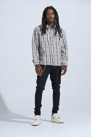 PHEELINGS "BLACK LABEL" DISTRESSED SKINNY DENIM (JET BLACK)