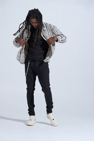 PHEELINGS "FIRST MILLION" RHINESTONE Stacked Denim (JET BLACK)