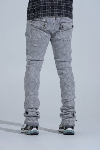PHEELINGS "FIRST MILLION" RHINESTONE Stacked Denim (LIGHT GREY)