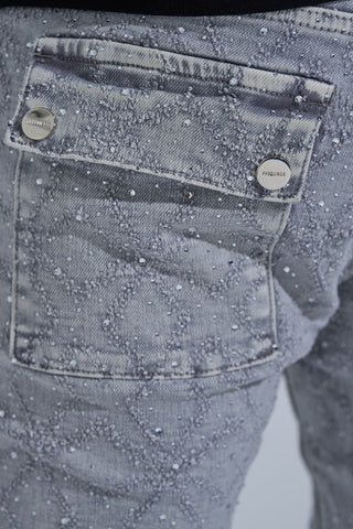 PHEELINGS "FIRST MILLION" RHINESTONE Stacked Denim (LIGHT GREY)