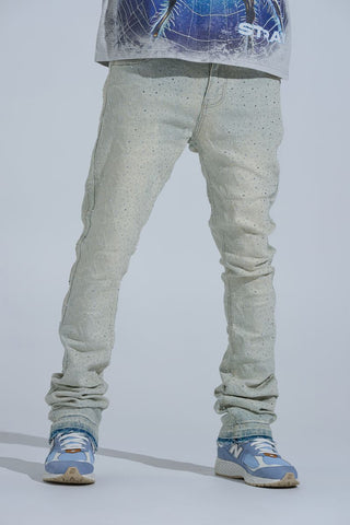 PHEELINGS "FIRST MILLION" RHINESTONE Stacked Denim (LIGHT BLUE)