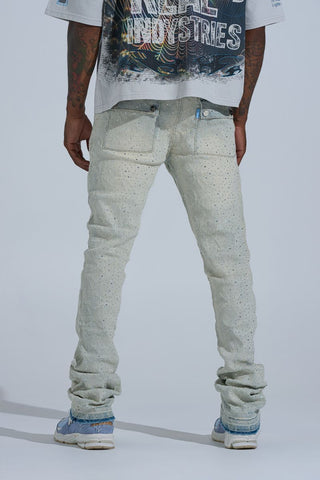 PHEELINGS "FIRST MILLION" RHINESTONE Stacked Denim (LIGHT BLUE)