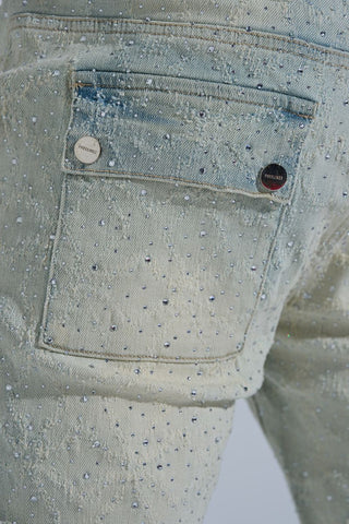 PHEELINGS "FIRST MILLION" RHINESTONE Stacked Denim (LIGHT BLUE)
