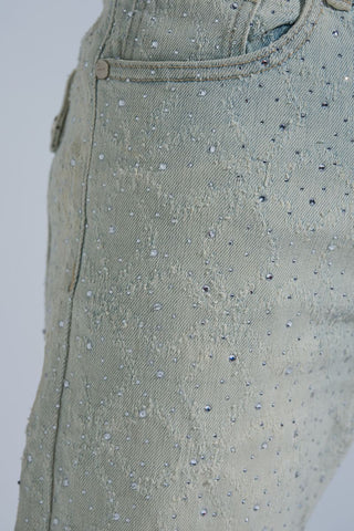 PHEELINGS "FIRST MILLION" RHINESTONE Stacked Denim (LIGHT BLUE)
