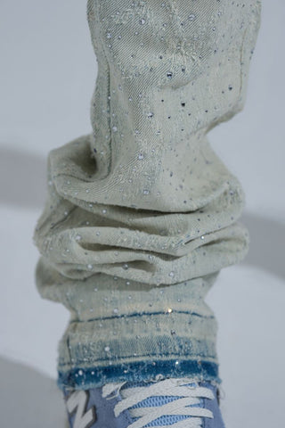PHEELINGS "FIRST MILLION" RHINESTONE Stacked Denim (LIGHT BLUE)